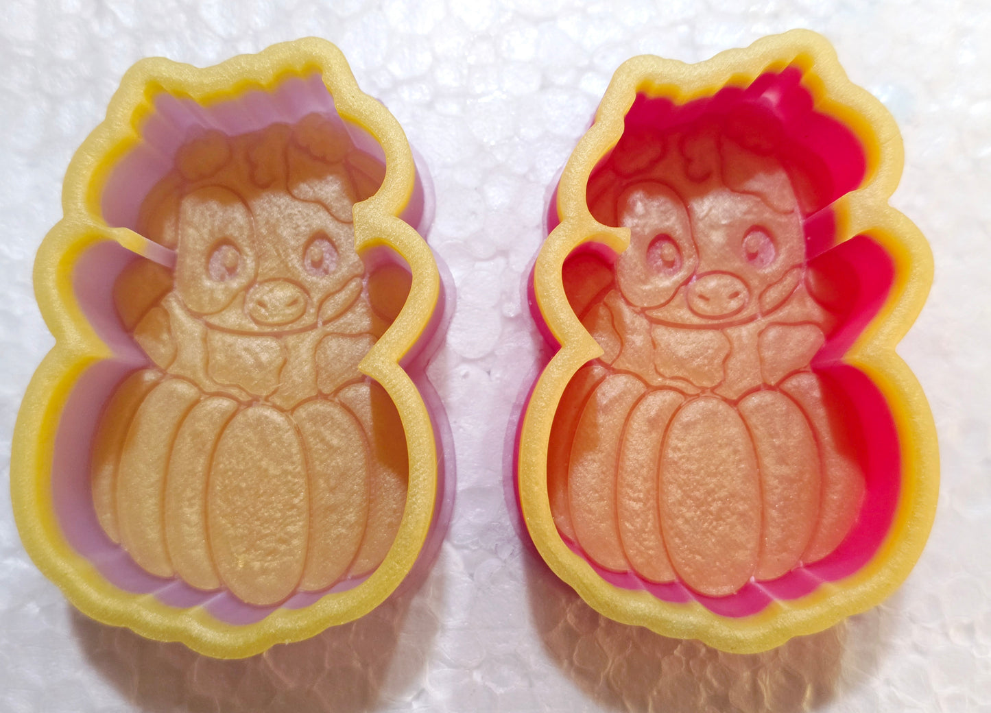 Pumpkin cow car freshie mold set