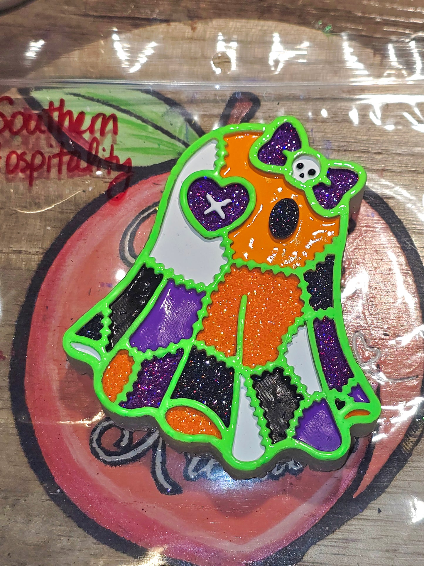 Ghostie patchwork freshie