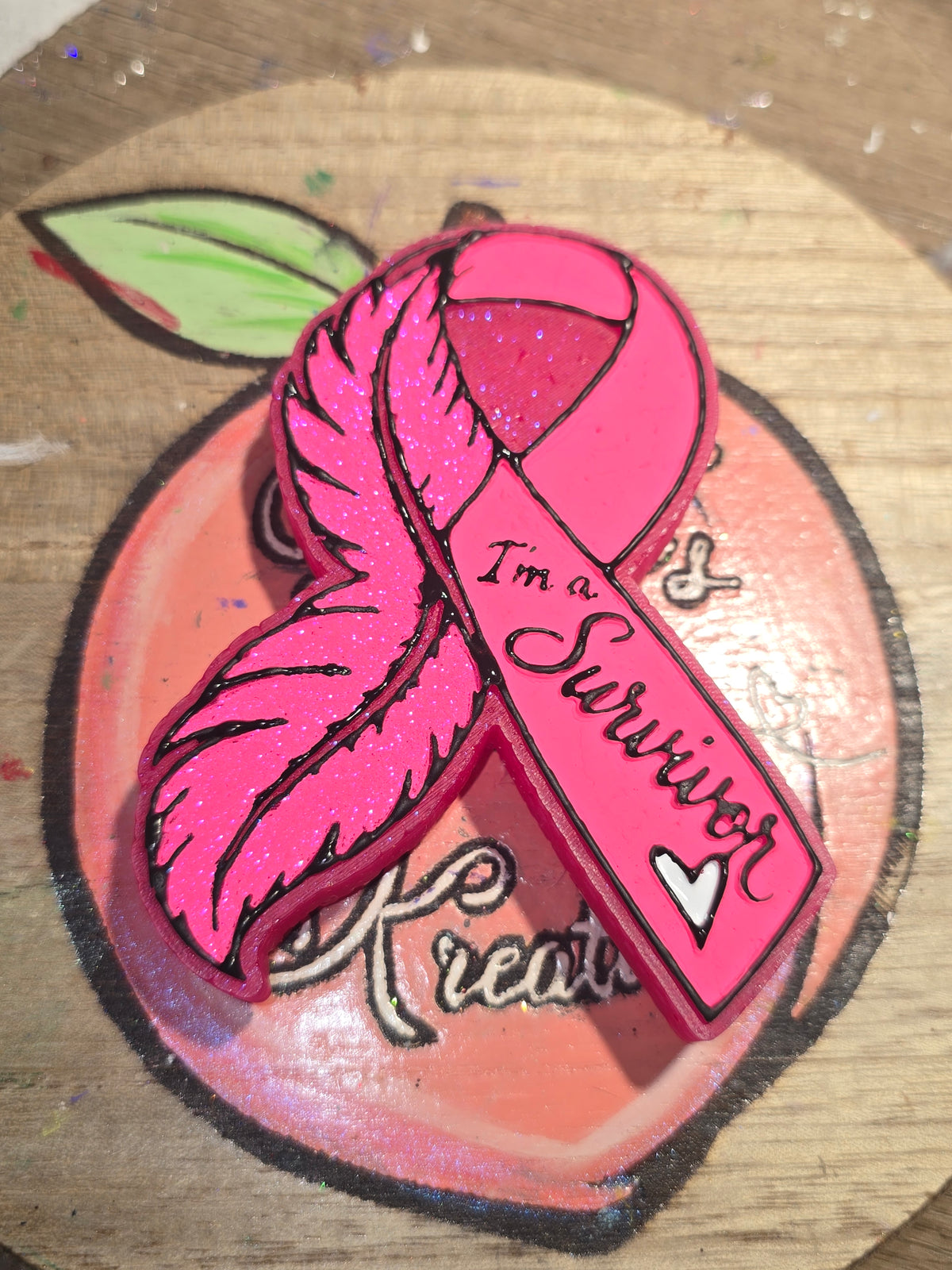 Ribbon awareness freshie mold