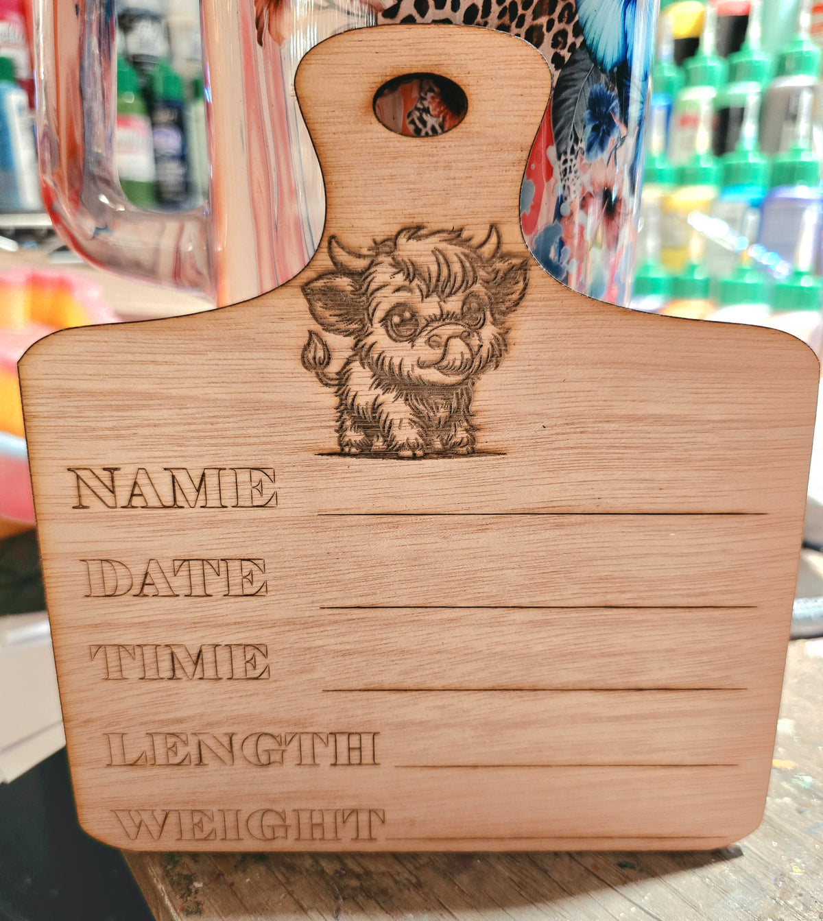 Hailee's birth announcement sign