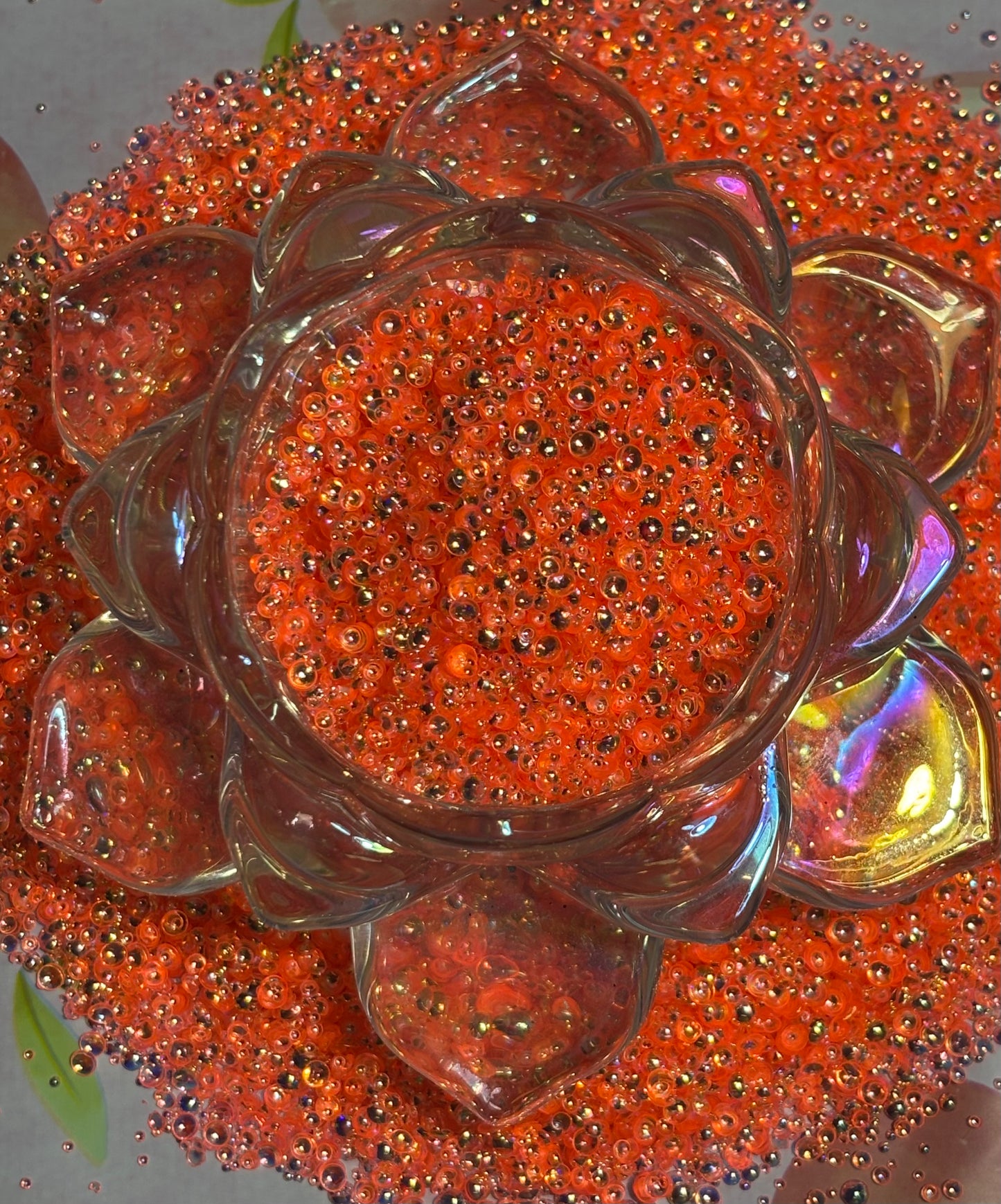 Anemones fisheye bubble glitter