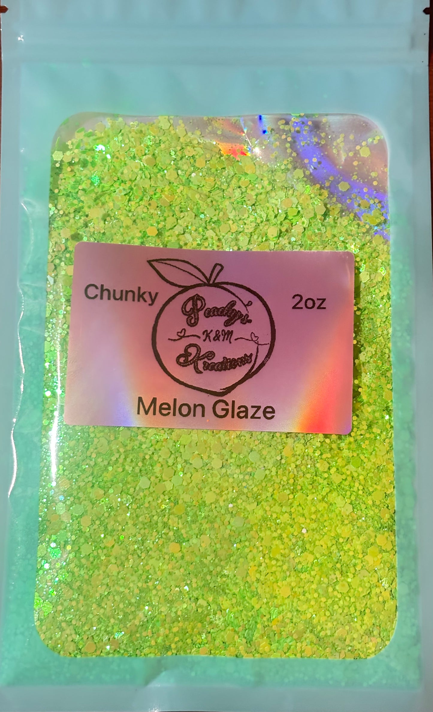 Melon Glaze chunky glitter