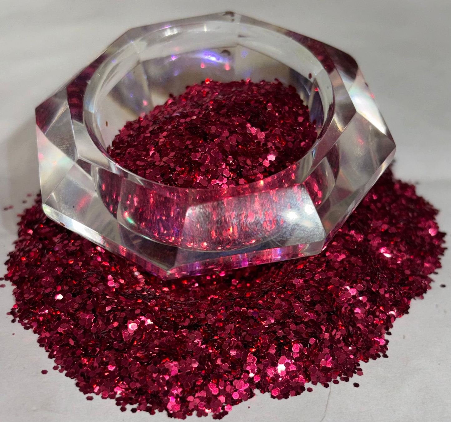 Raspberry Delight Metallic med. Grain Glitter