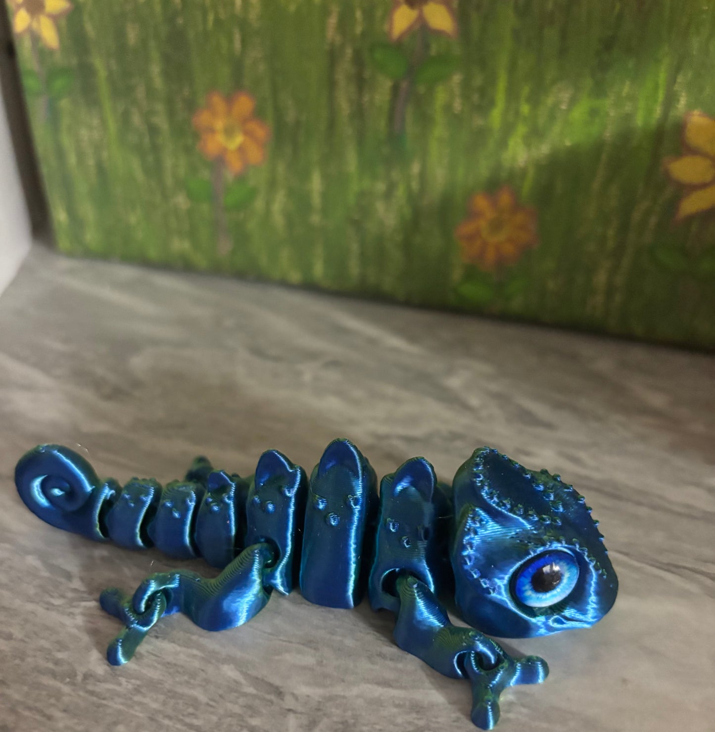 Multicolored 3D Printed Geco