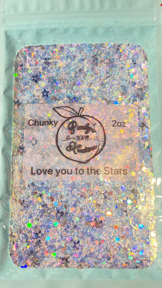 Love you to the Stars (Shaped Chunky)