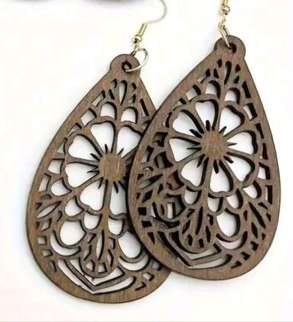 "Flower Power" cut out earrings