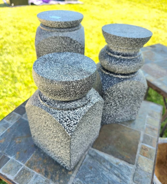 Set of 3 upcycled candle holders