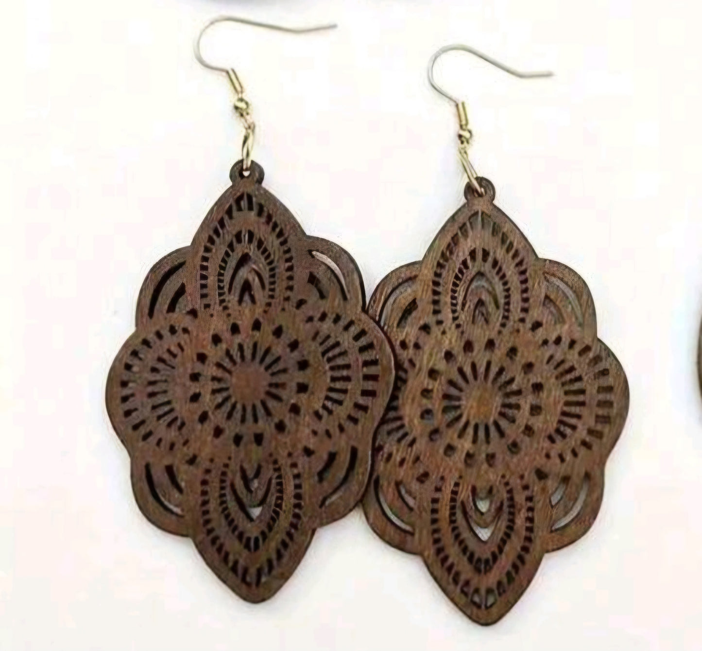 Boho lace cut out earrings
