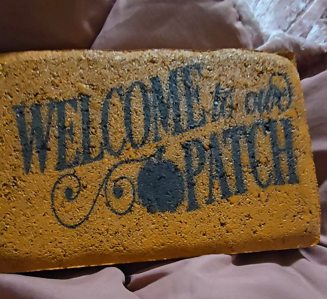 Laser engraved stone paver