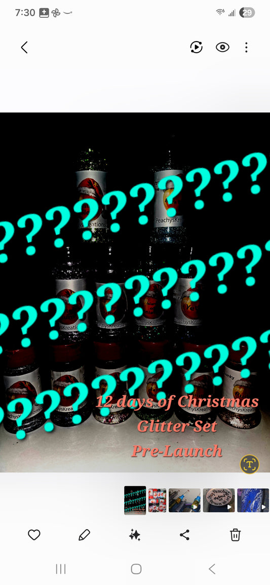 LaShawn's Christmas Glitter set