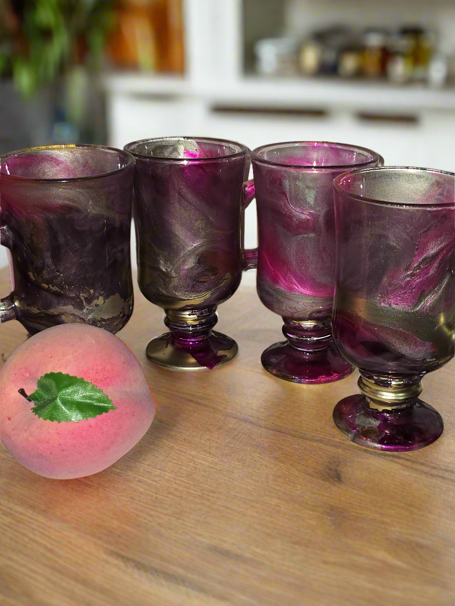 Set of 4 Irish coffee glasses