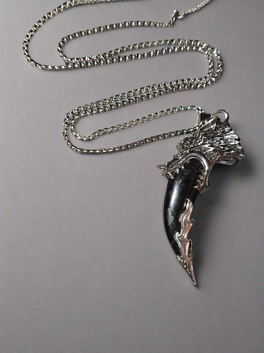 Wolf tribal necklace