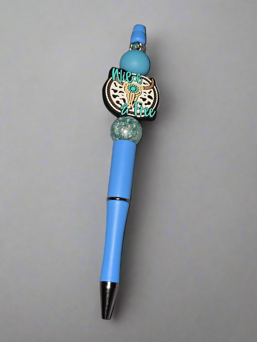 Wild & free focal beaded pen