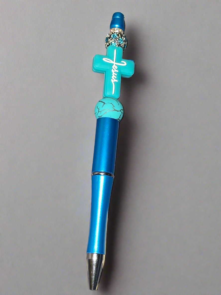 Jesus focal beaded pen