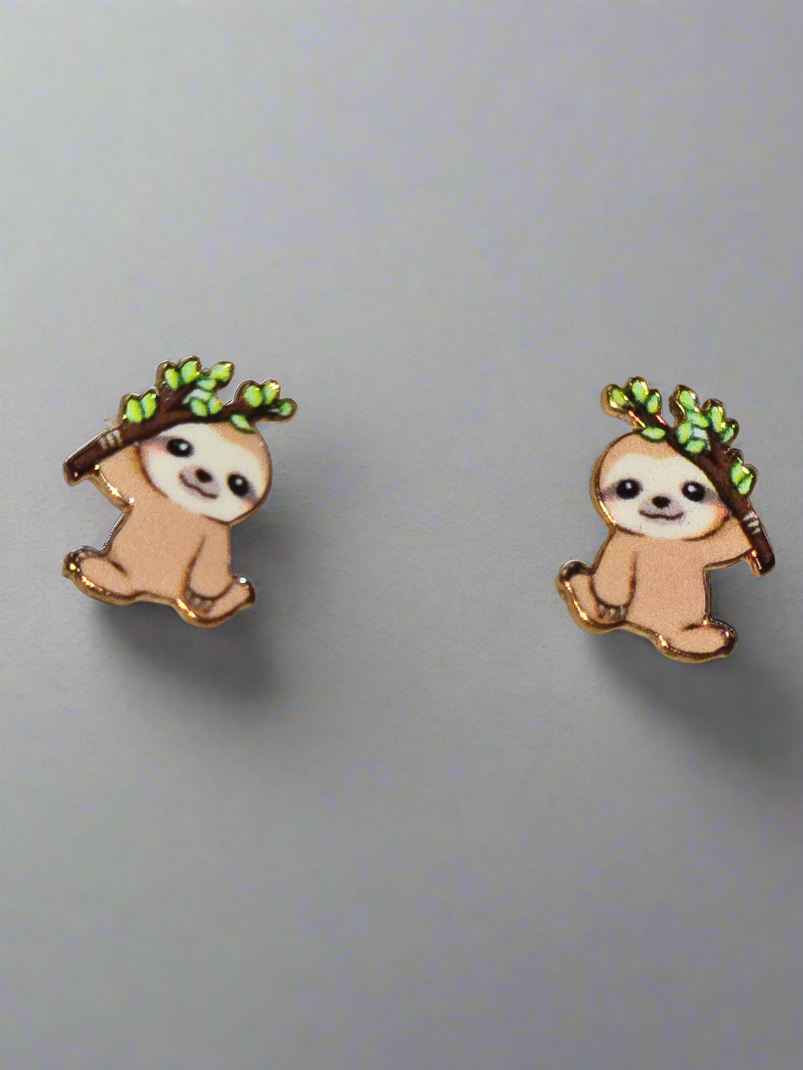 Sloth earrings