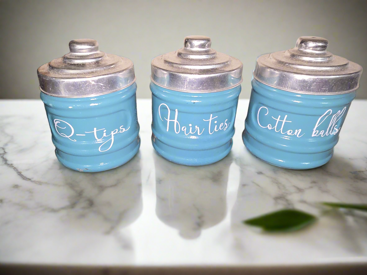 Bathroom decor jars