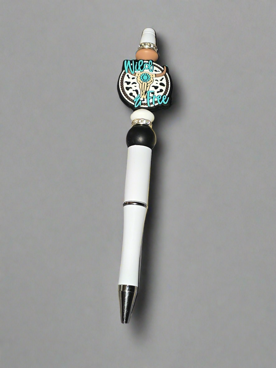 Western focal beaded pen