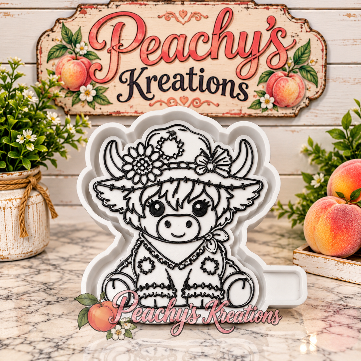 Scarecrow cow freshie mold