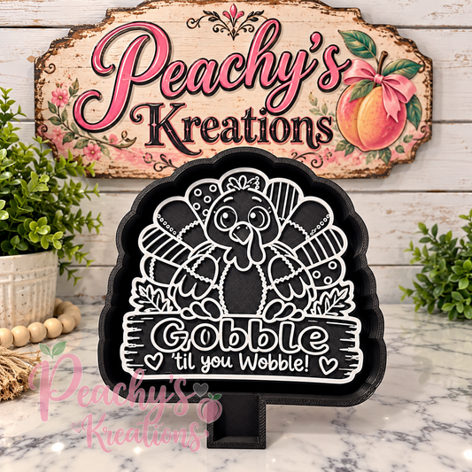 Patchwork turkey freshie mold