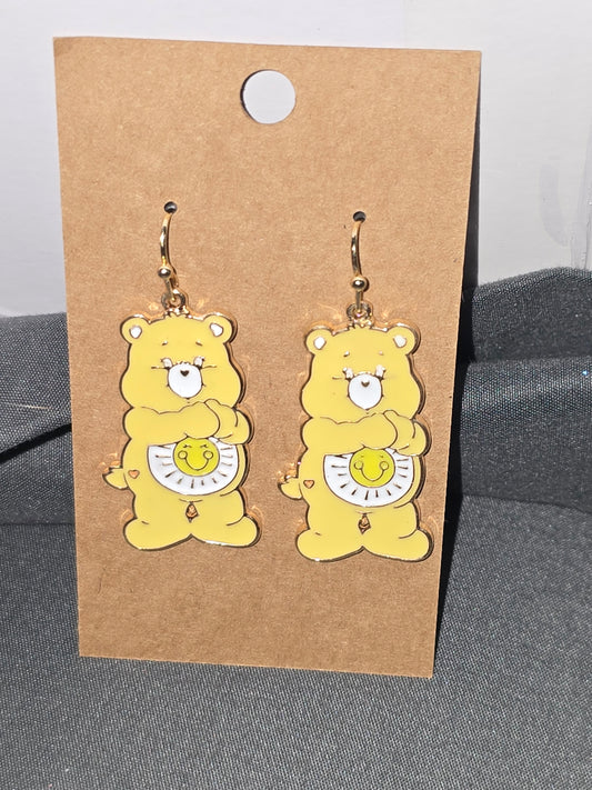 Sunshine carebears earrings