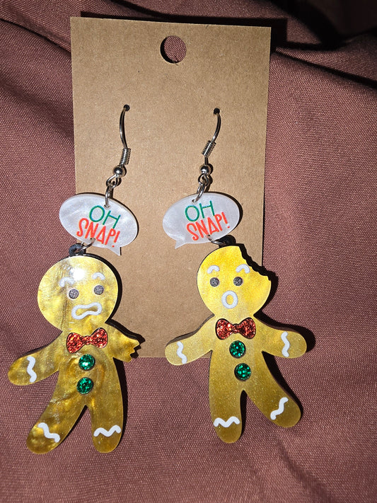 Oh snap Gingerbread earrings