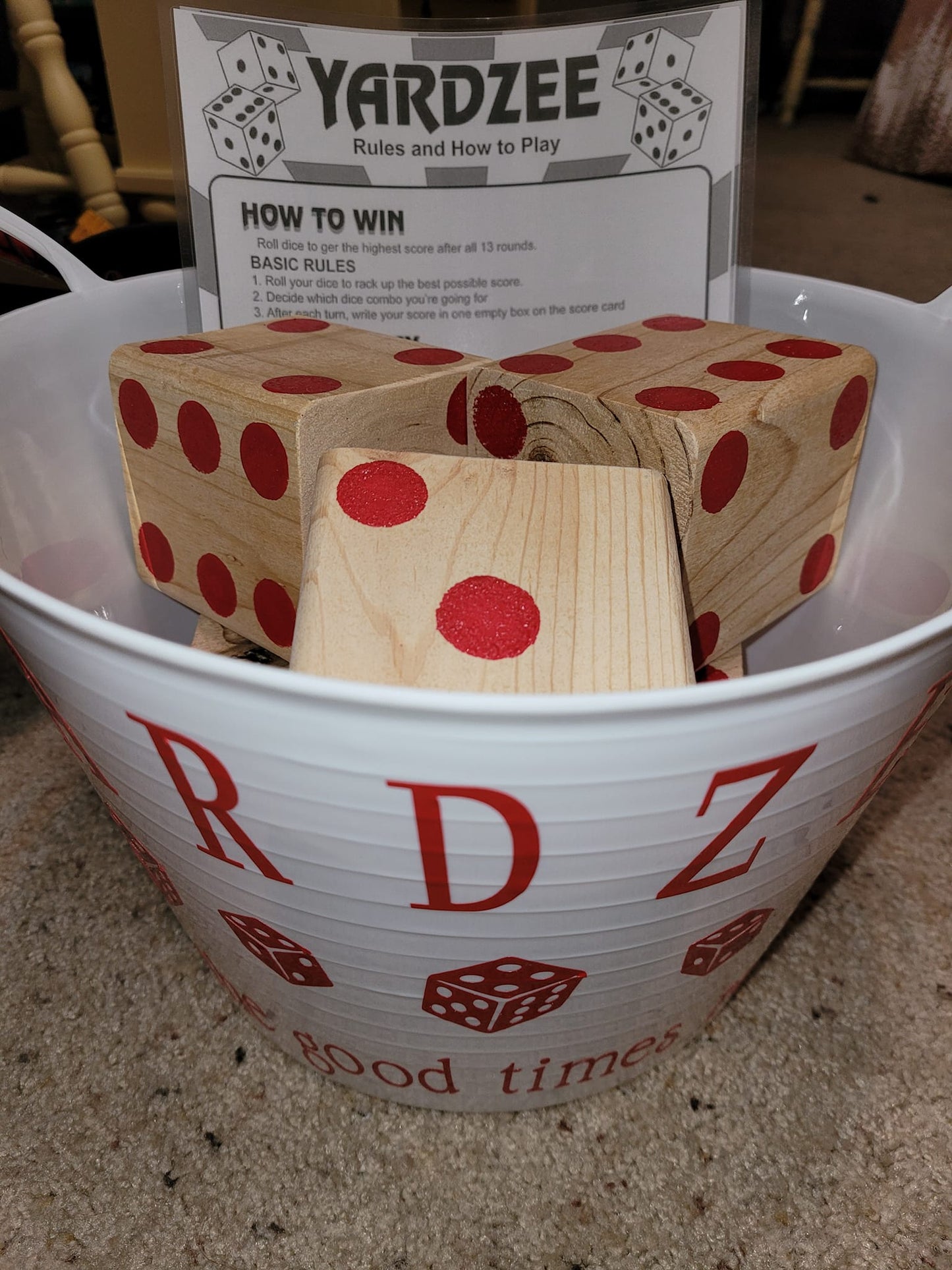 Outdoor Yardzee Dice Game